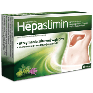 Hepaslimin tabletki wspomagające utrzymanie zdrowej wątrąby